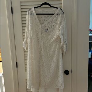 Torrid size 2(16) cream colored shift dress!